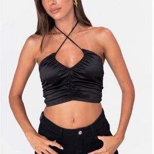adika black halter top